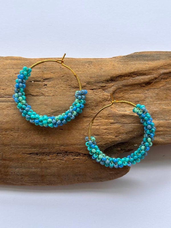 Oorbellen loops beads