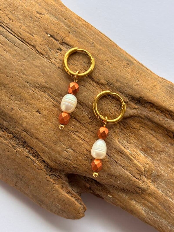 Oorbellen pearl