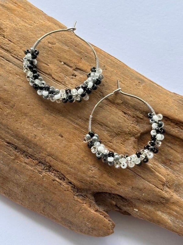 Oorbellen loops beads