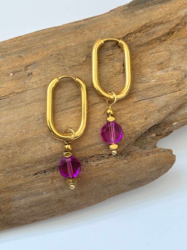 Facet sparkle earrings