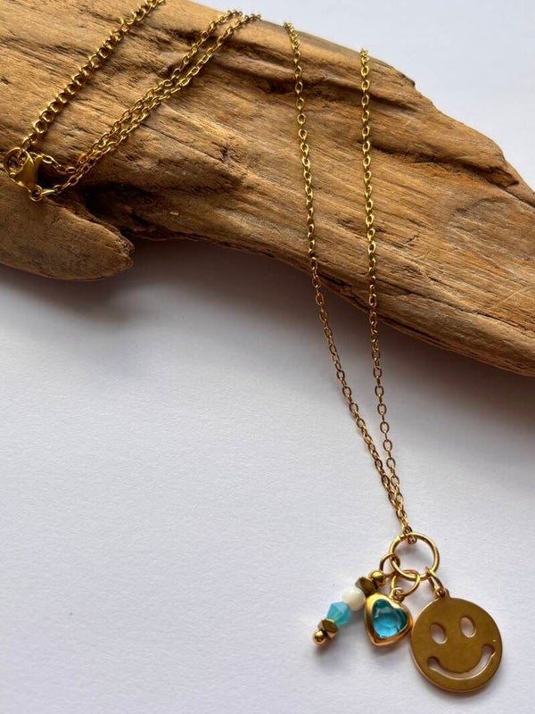 Ketting smiley charms