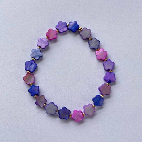 Armband shell flower