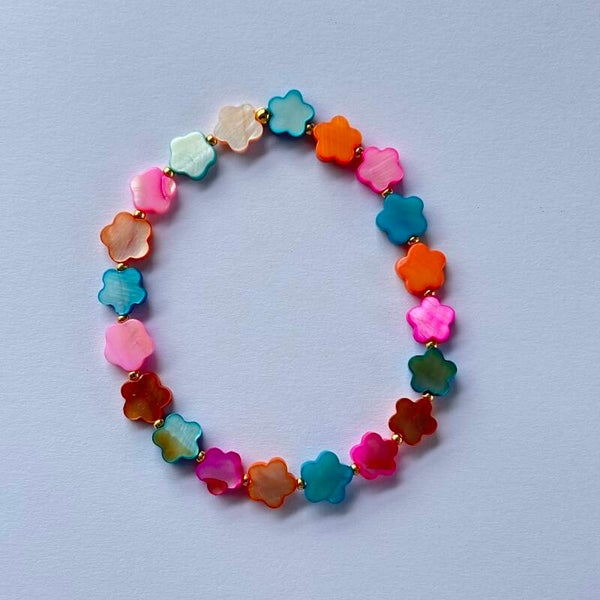 Armband shell flower