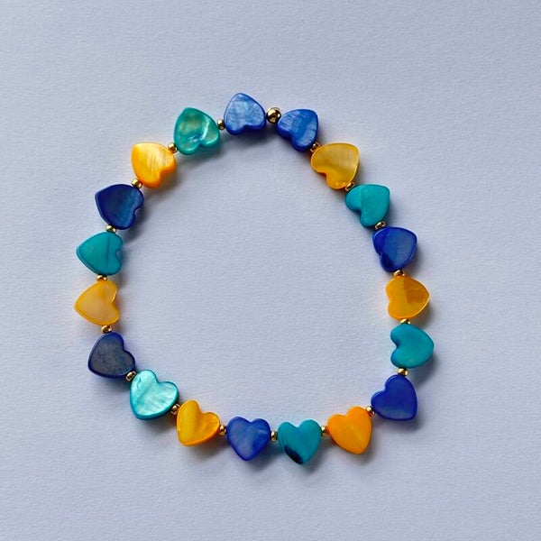 Armband shell heart
