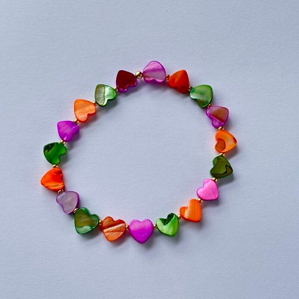 Armband shell heart