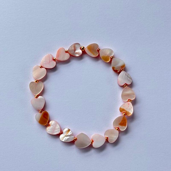 Armband shell heart