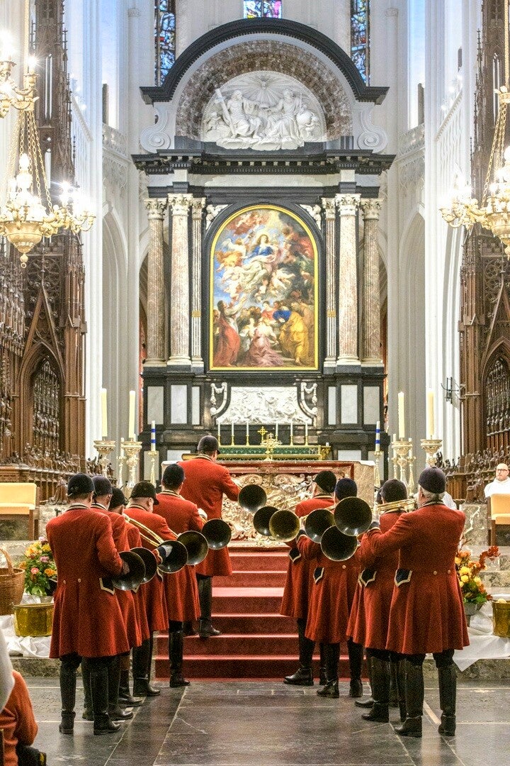 KAJK, jachthoorngeschiedenis wommelgem jacht 1901 kerk kathedraal bos begrafenis huwelijk
