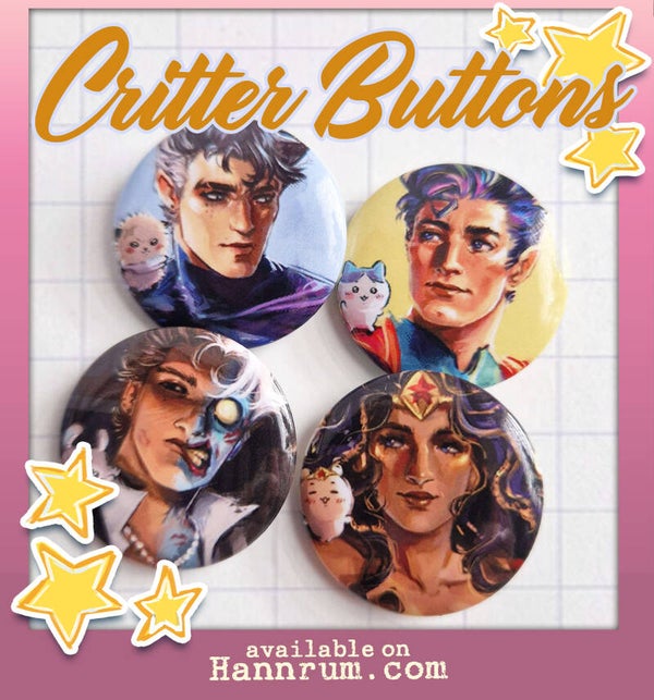 DC critter buttons