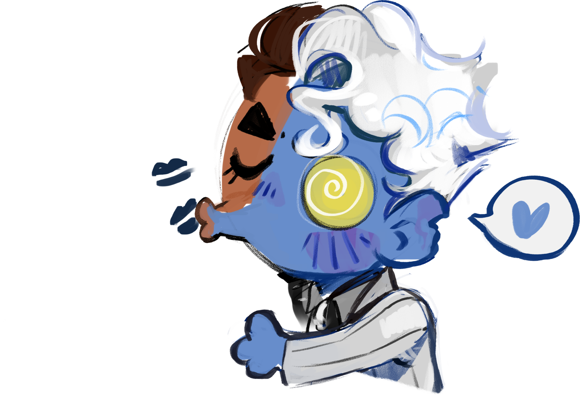 kissing harvey