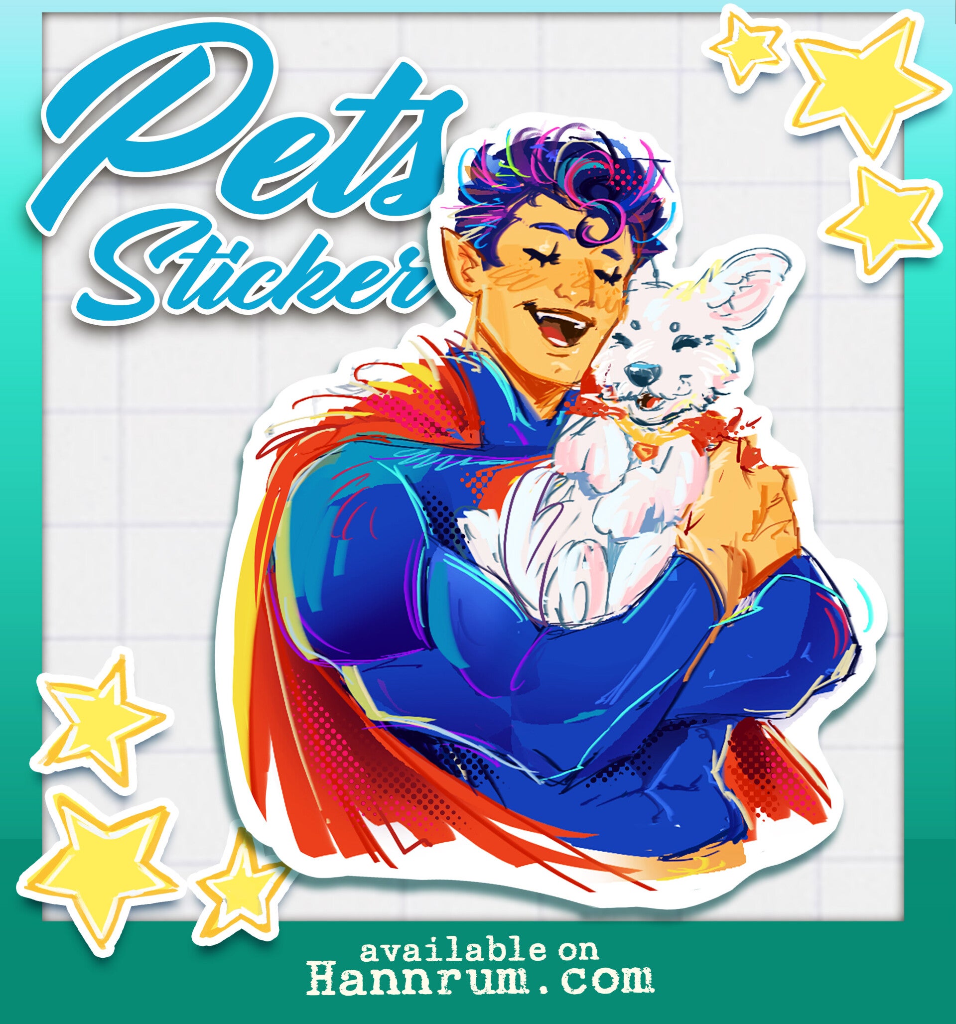 DC pets stickers