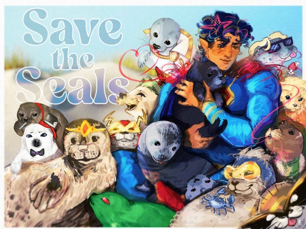 Postcards Seals JL
