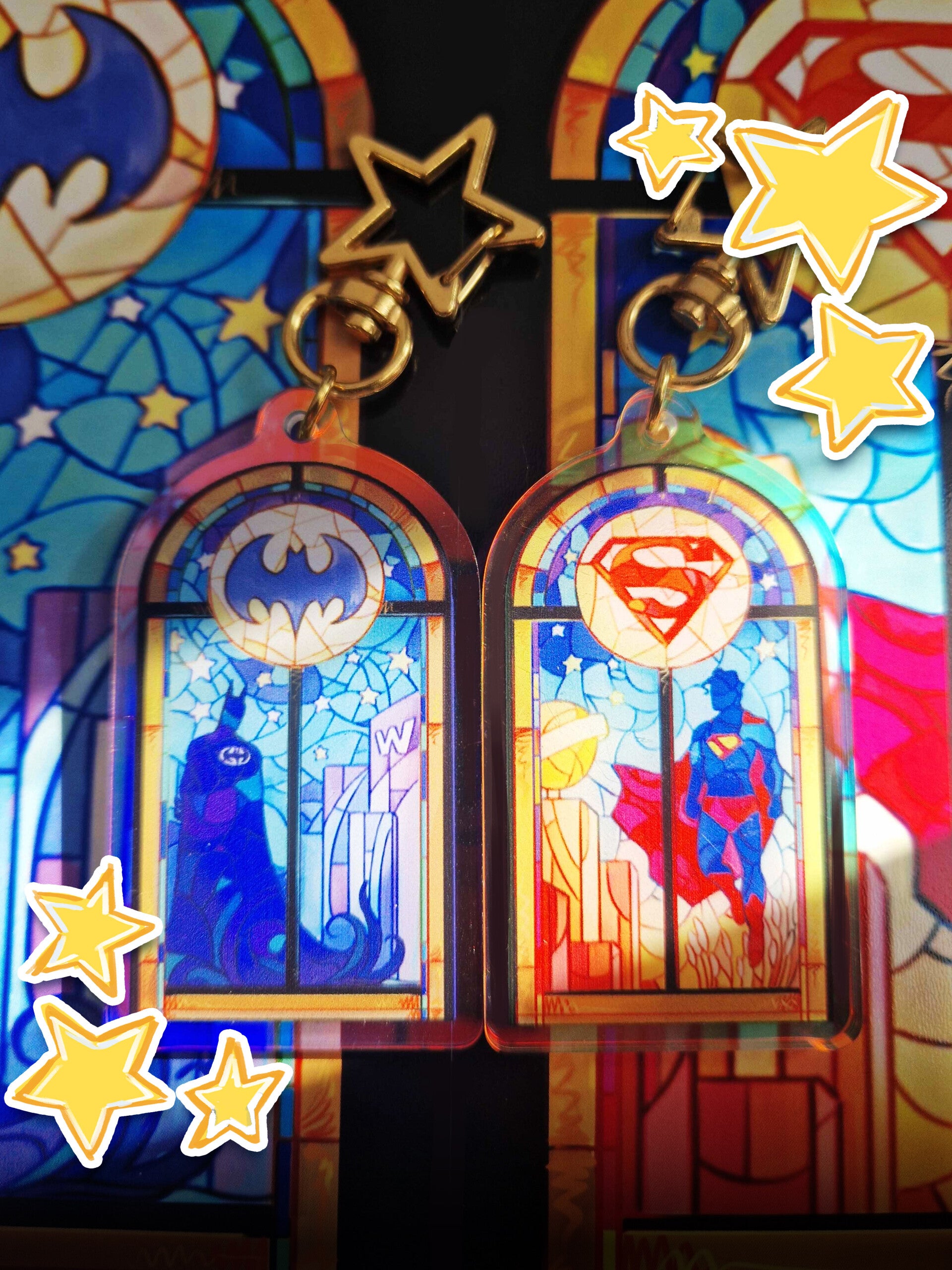 stained glass keychains