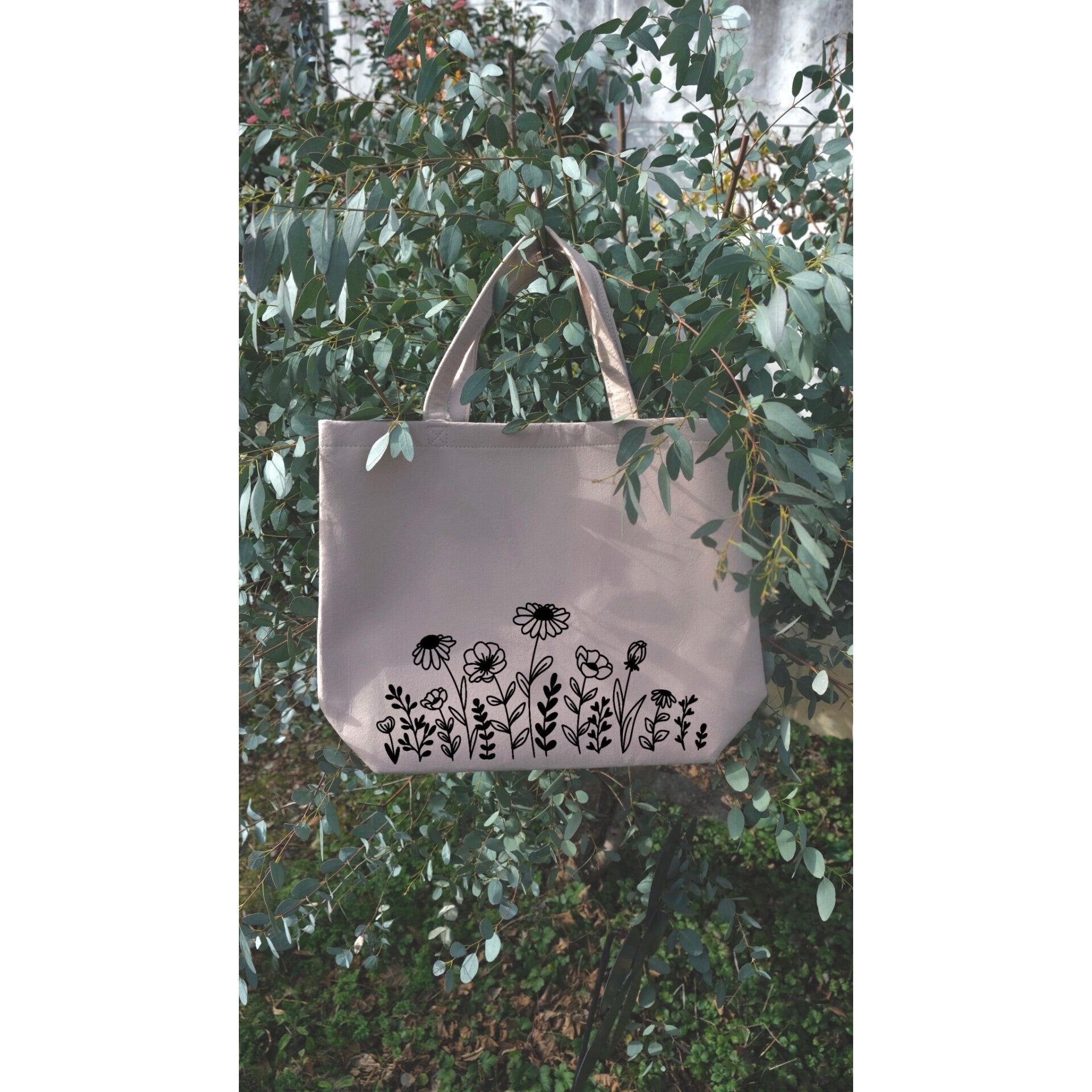 Filztasche ,Blumenwiese''