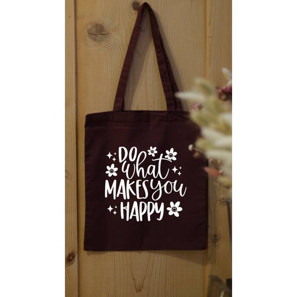 Stofftasche ,,do what makes you happy''