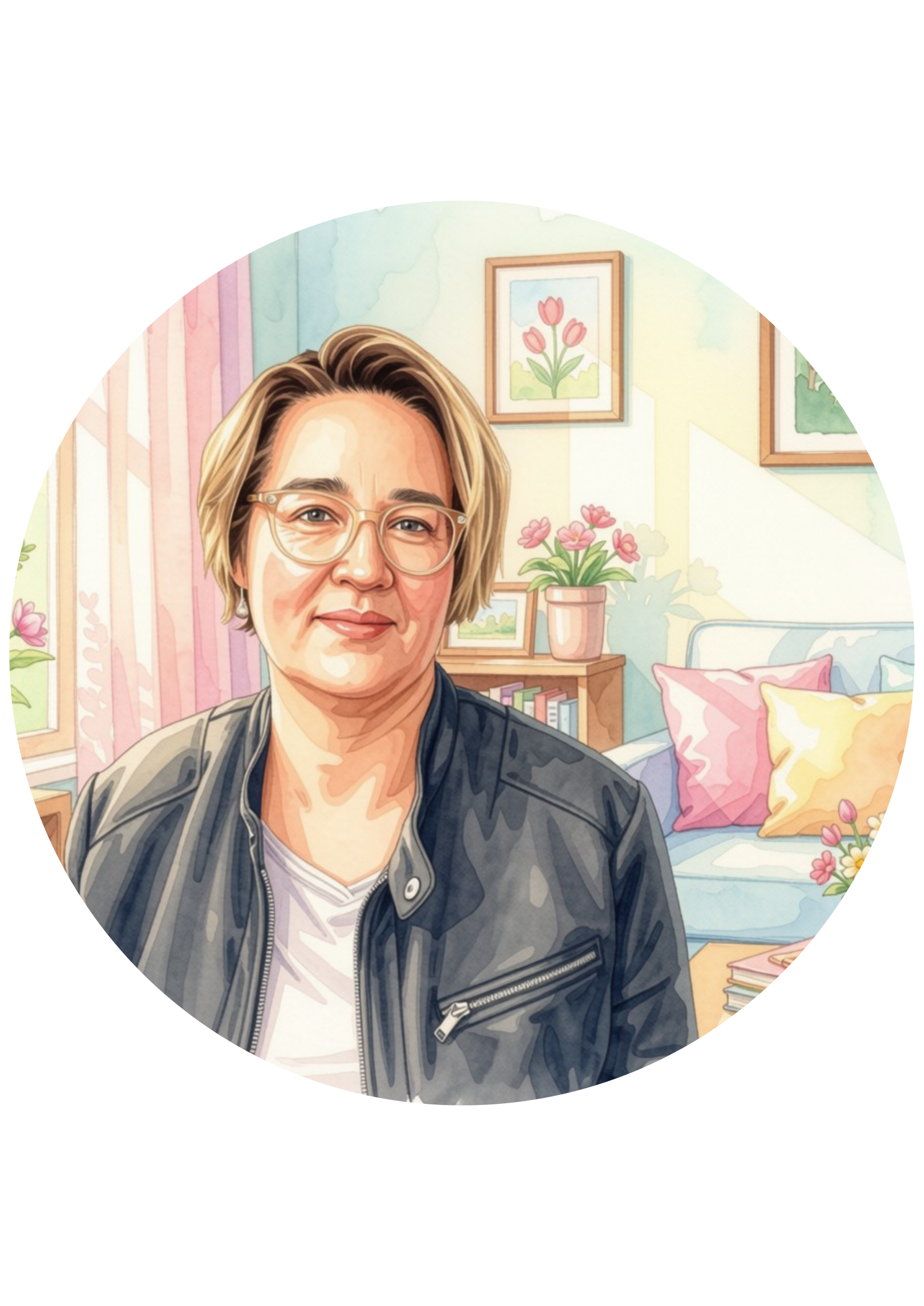 dessin représentant Silvia, sophrologue et praticienne en EFT à Aubagne et à distance en visio