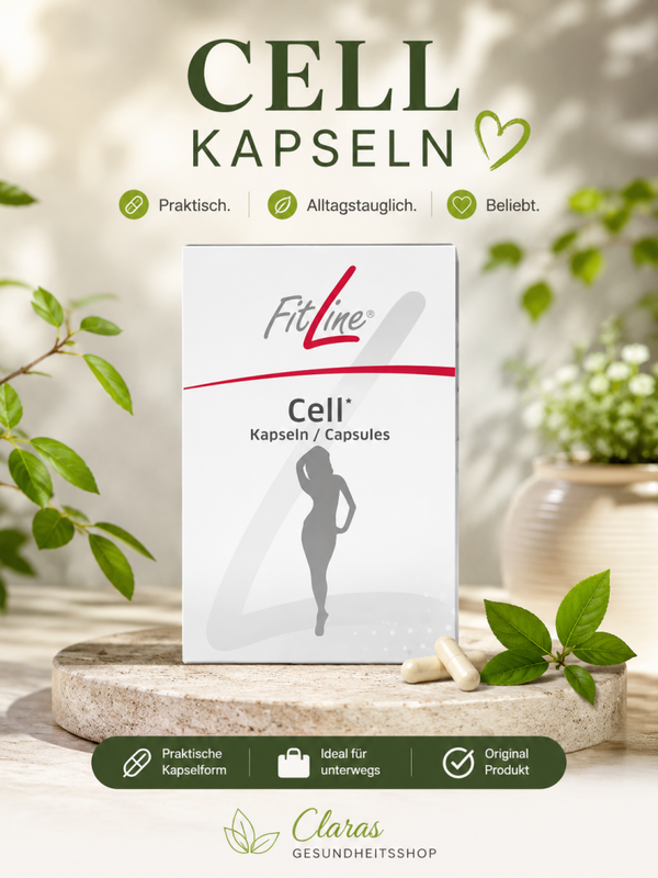FitLine Cell Kapseln 👩‍🦱– praktische Ergänzung für deinen Alltag