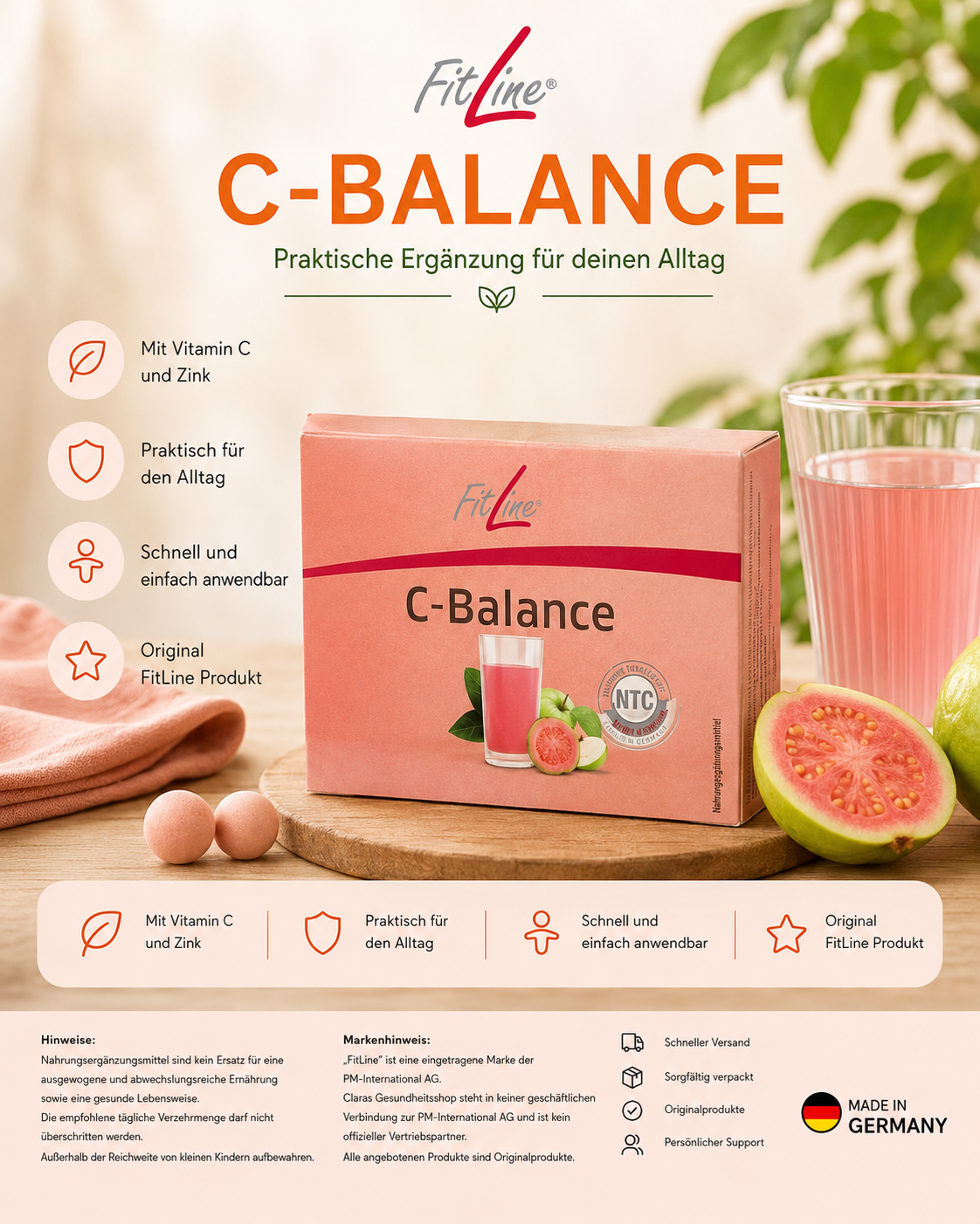 FitLine C-Balance – Fruchtige Ergänzung für deinen Alltag🍋