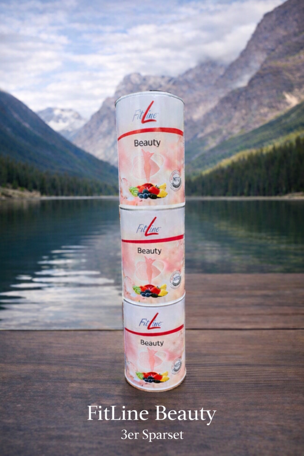 3er Sparset FitLine Beauty – Kollagen für gesunde Haut, Haare, Nägel
