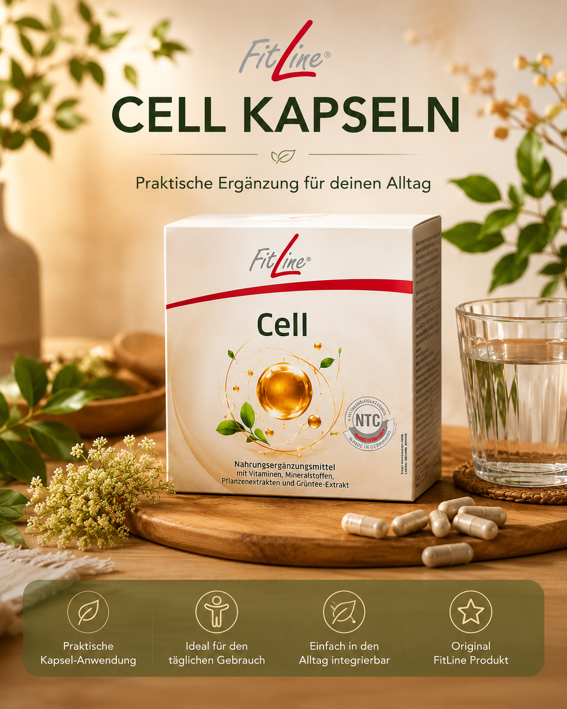 FitLine Cell Kapseln 👩‍🦱– praktische Ergänzung für deinen Alltag