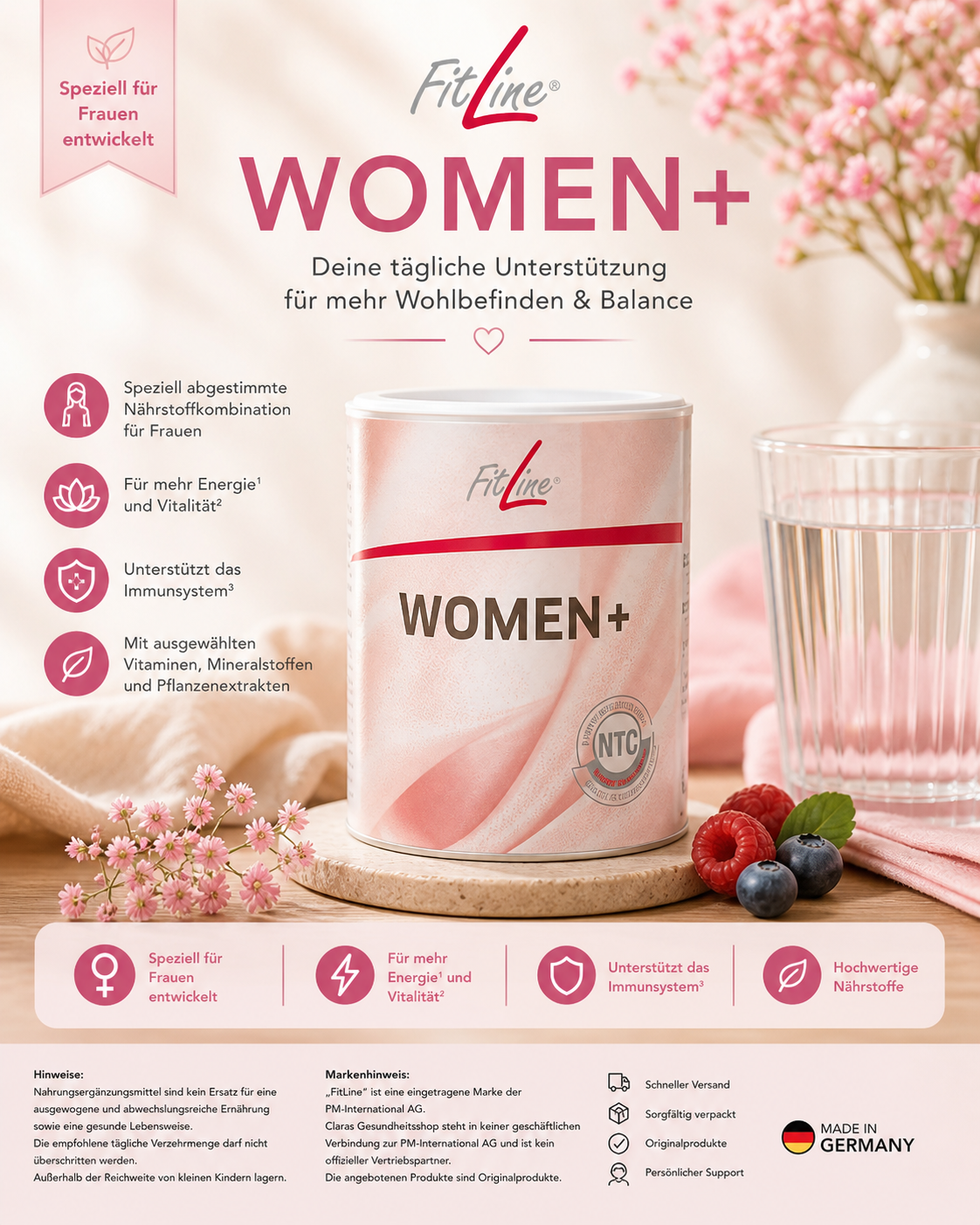 Fitline Women+ 💃 meine Empfehlung von Frau zu Frau