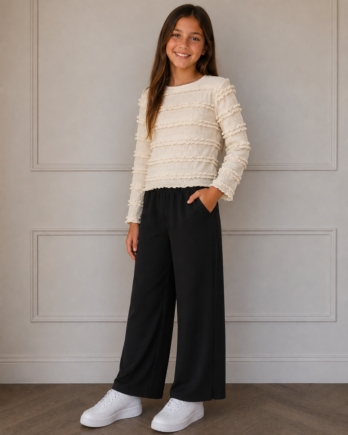 Top met wijde broek
