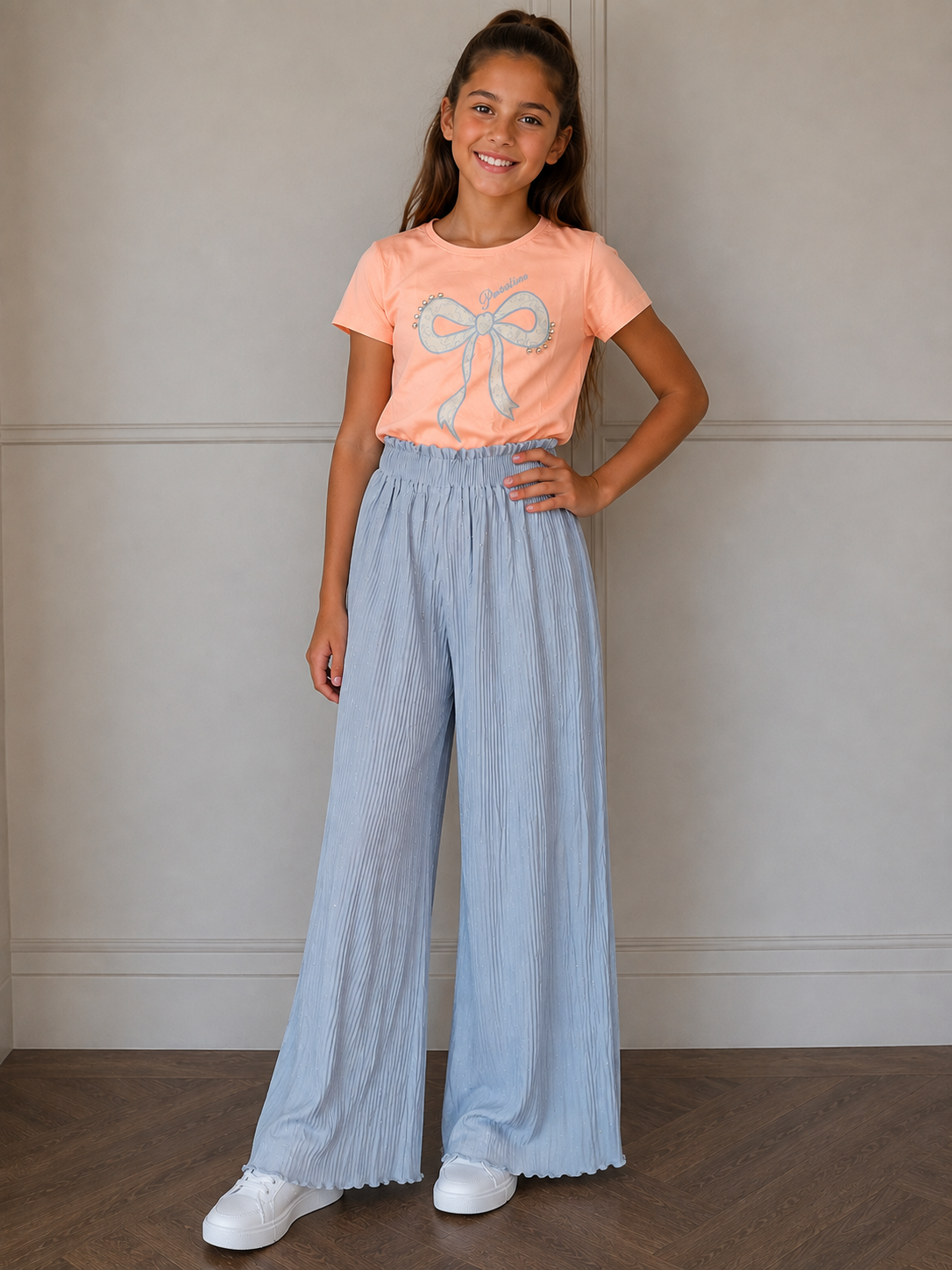 Shirt met glitter broek
