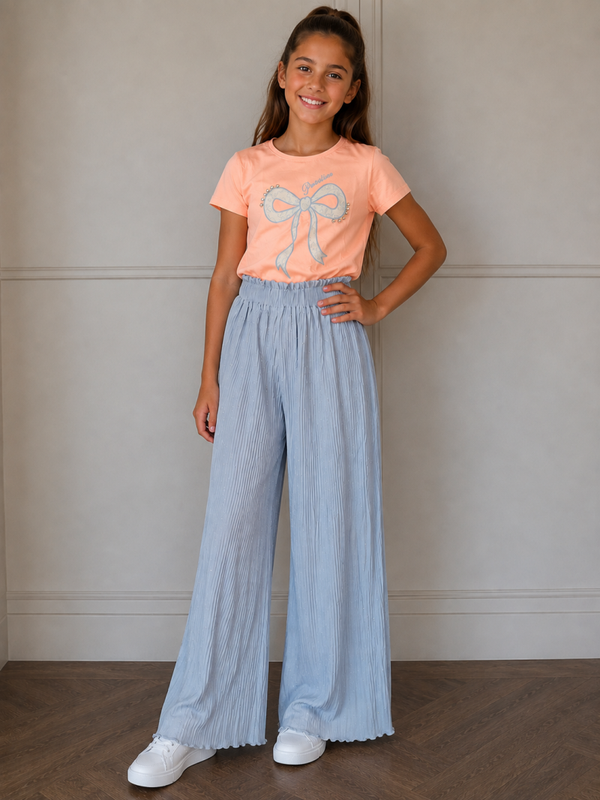 Shirt met glitter broek