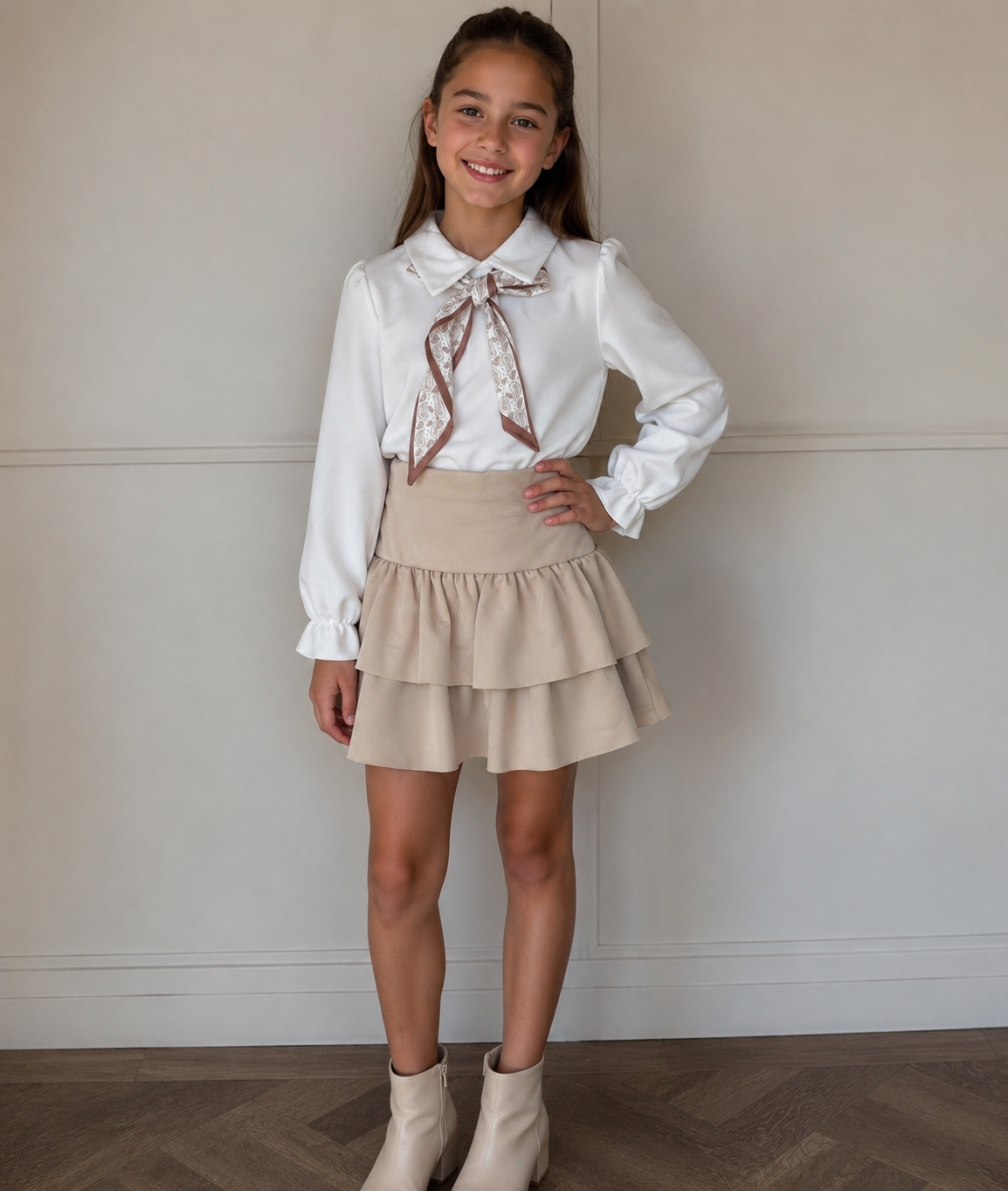 Chique blouse met rokje