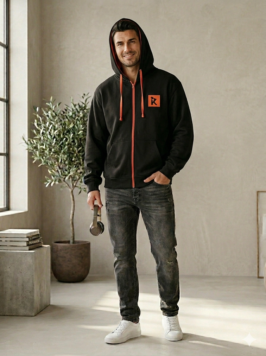 HOODIE CREMALLERA RONWA