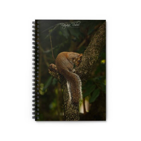Nature-Inspired Spiral Notebook with Squirrel Design by Dayana Rubio