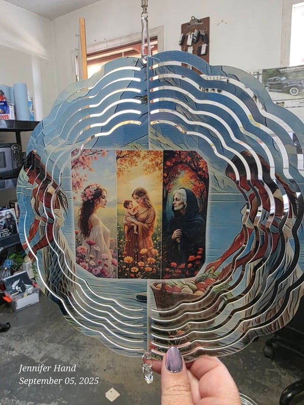 Maiden Mother Crone Custom Wind Spinner