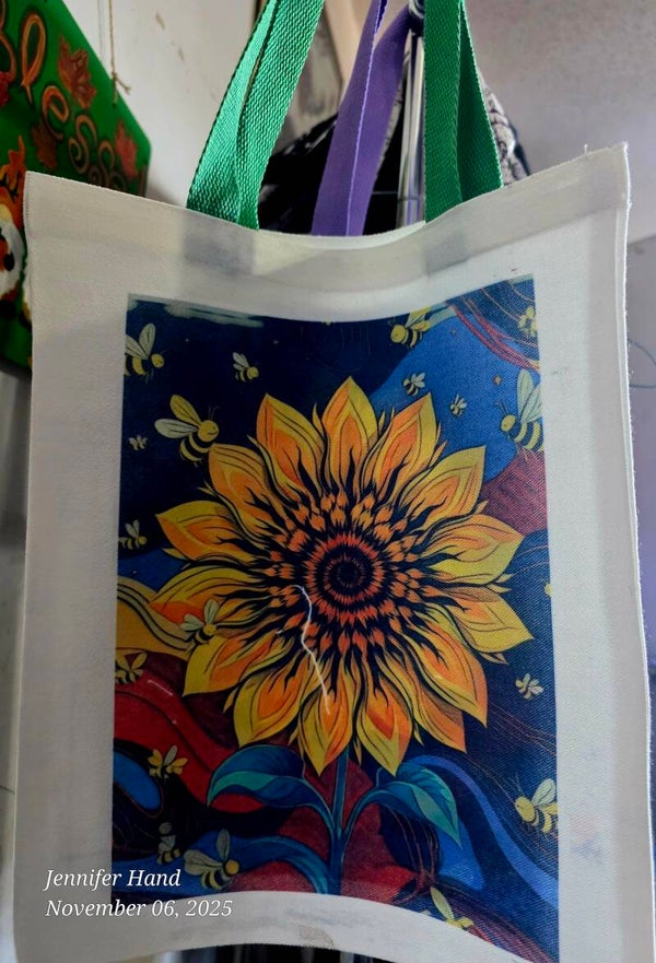 Sunflower Cotton Tote Bag