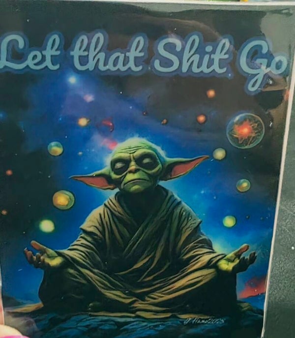 Yoda - Let that shit go stickers
