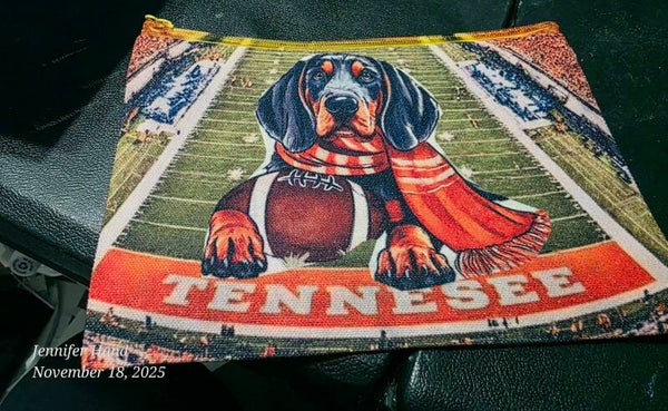 Tennessee Vols Smokey Zipper Pouches