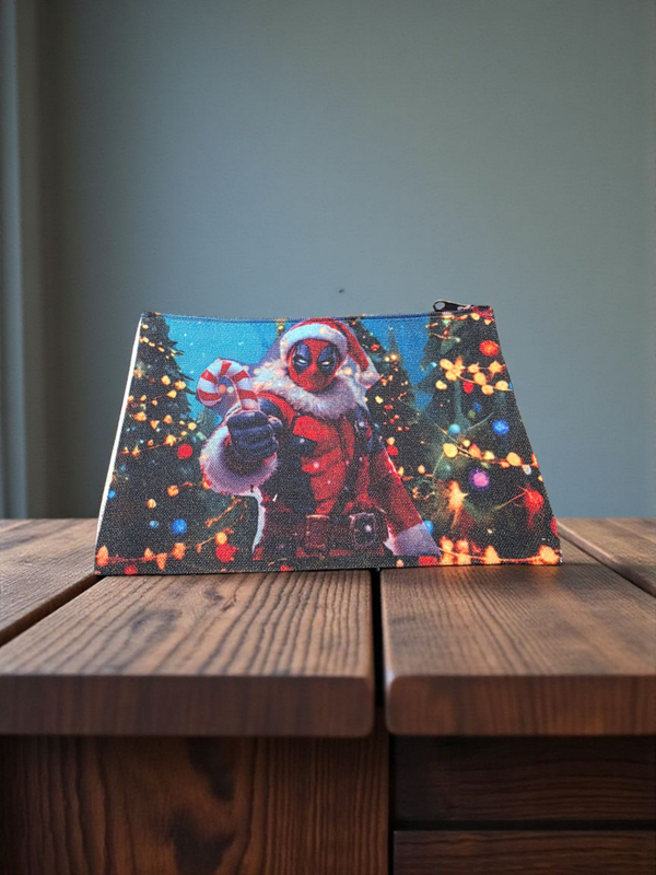 Deadpool Santa Zipper Pouches