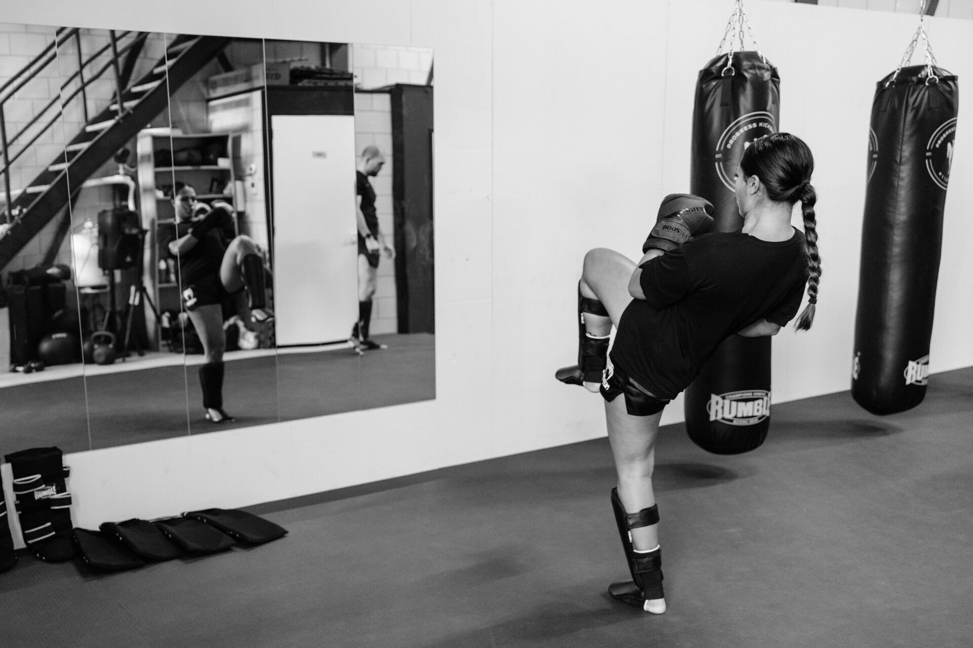 Kickboksen muay thai met partner of vriendengroep personal training