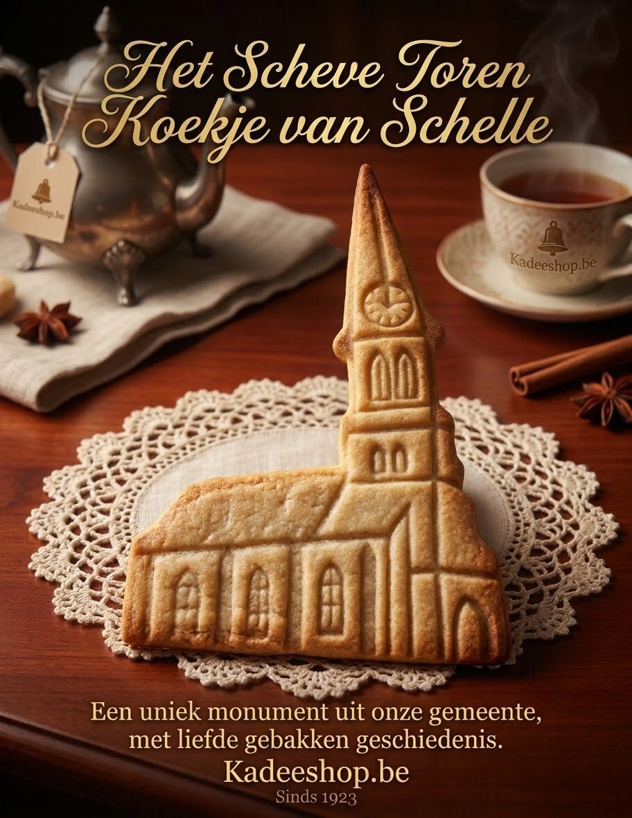 Koekjes vorm scheve toren van Schelle