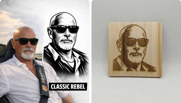 Houten plaatje