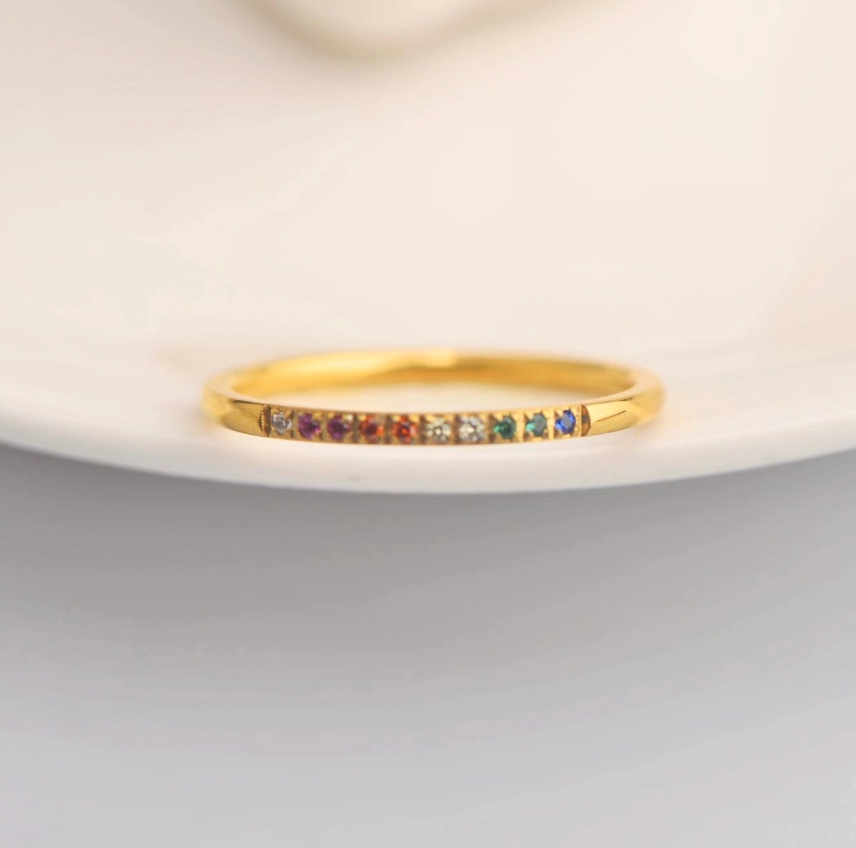 Dainty Rainbow Ring