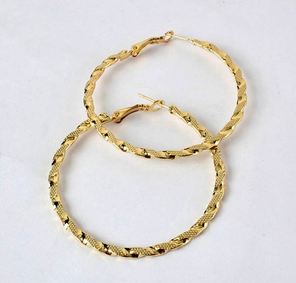 Classic Golden Hoops