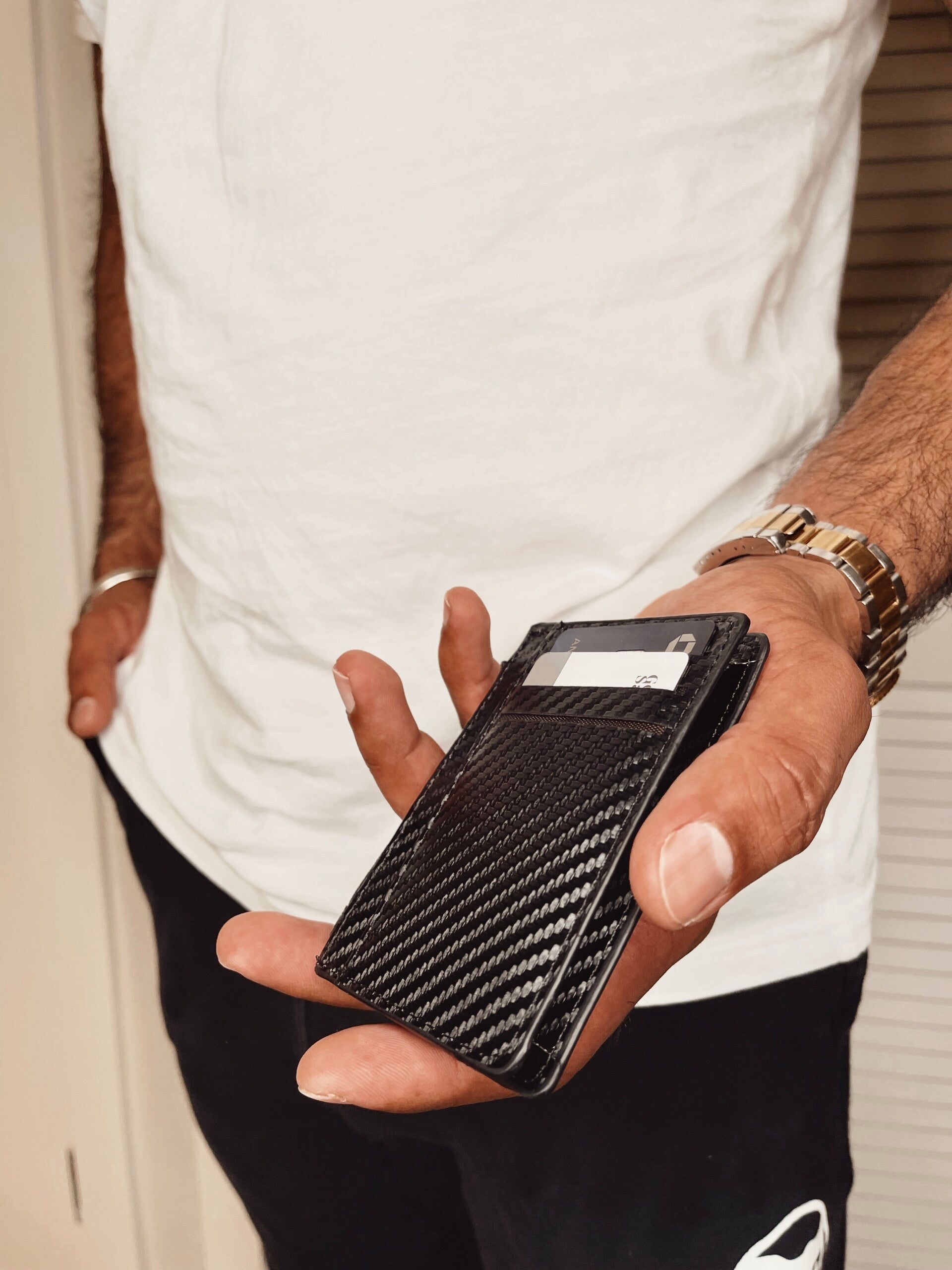 His Carbon Fiber Wallet