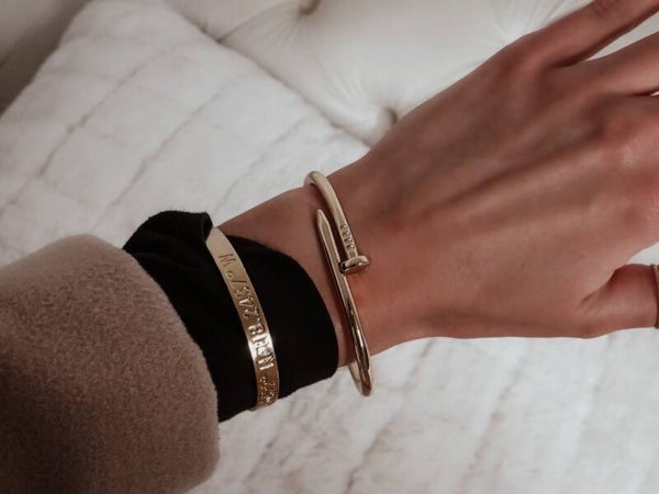 Gold Nail Bracelet