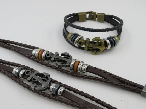 Mens Anchor Bracelet