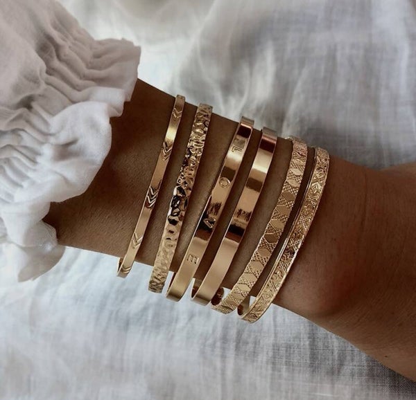 Gold Bangle Set