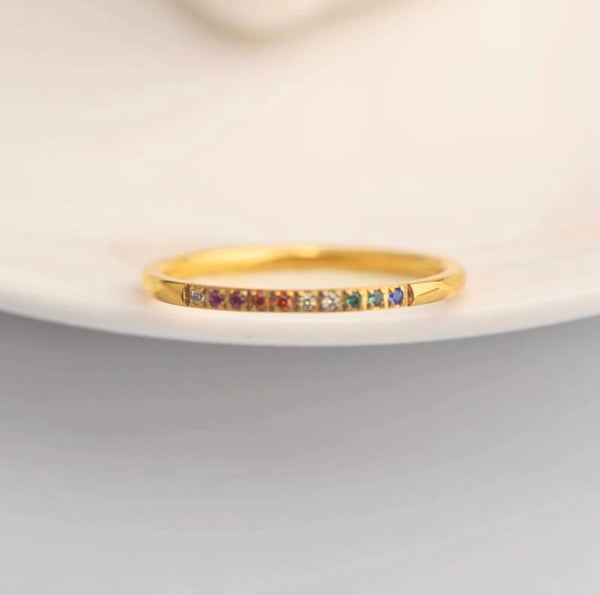 Dainty Rainbow Ring