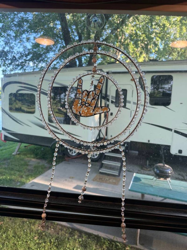 Sun catcher/Resin ILY