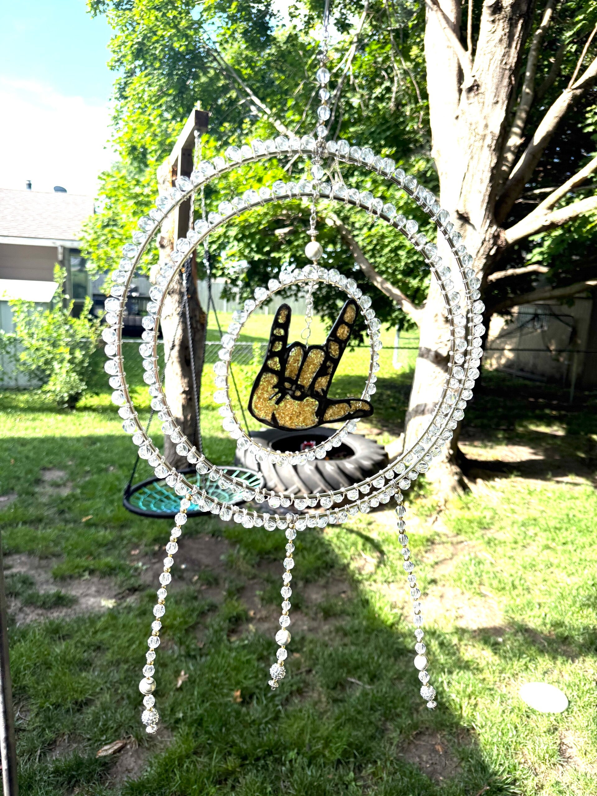 Sun catcher/Resin ILY