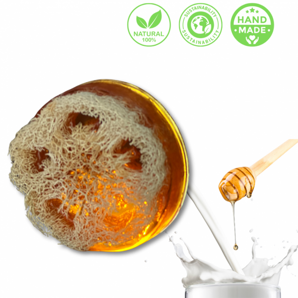 Melk & Honing Zeep met Luffa