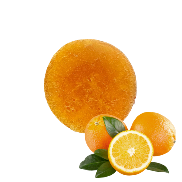 Sinaasappel zeep met Spons