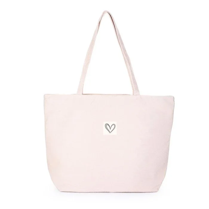 Corduroy shopper beige